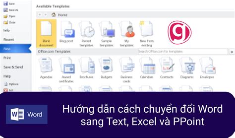 Hướng Dẫn Cách Chuyển đổi Word Sang Text Excel Và Ppoint