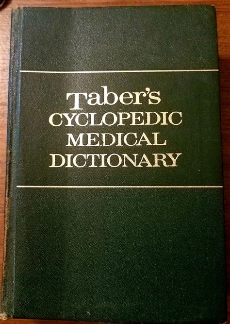 Tabers Cyclopedic Medical Dictionary 10th Edition 1965 Hardcover