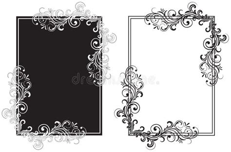 Black And White Frames Stock Vector Illustration Of Black 11626703