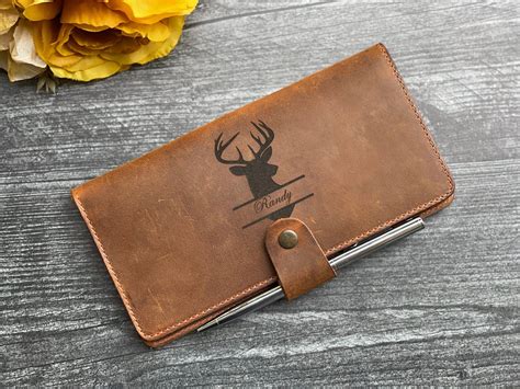 Personalized Leather Checkbook Cover Features Our High Quality