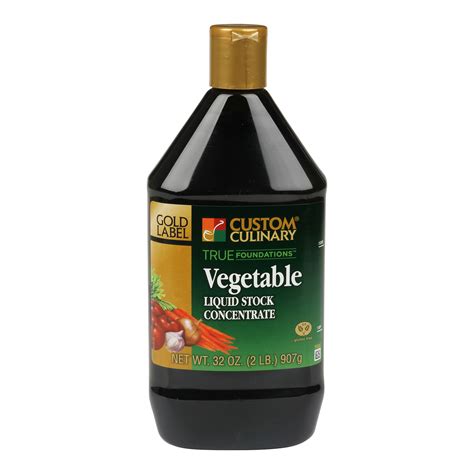Custom Culinary - 6810 - True Foundations Vegetable Liquid Stock ...