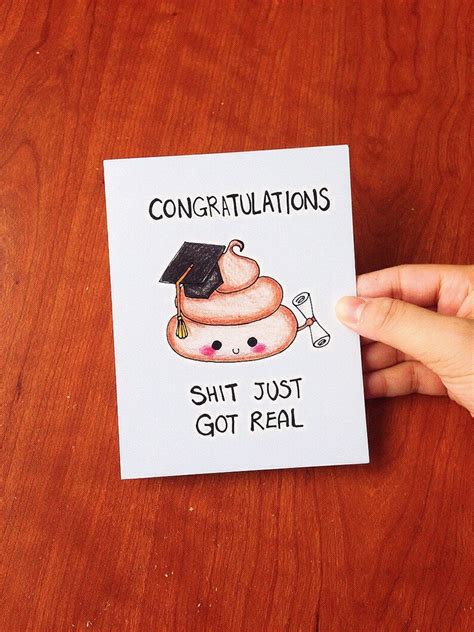 Graduation Card Funny Funny Graduation Card Graduation Etsy