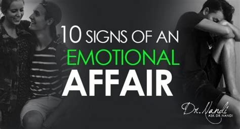 10 Signs Of An Emotional Affair Ask Dr Nandi