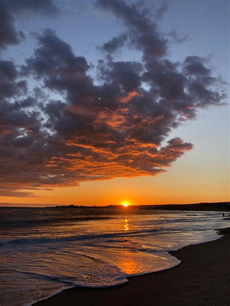 Sunset Over Santa Cruz From Moran Lake Beach Rsantacruz