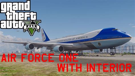 Crewmembers stationed at every corner of the jet. GTA V Air Force One MOD with president interior! - YouTube