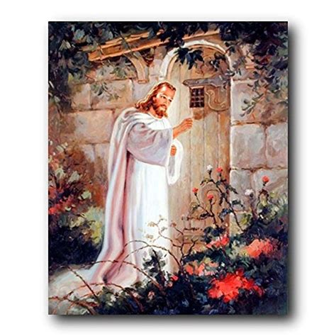 Jesus Knocking At The Door Art Print Poster In Gods Service Store