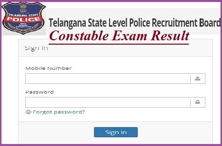 Telangana Police Constable Result 2023 Final Score Link Out