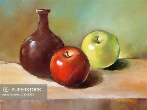 Original Oil Painting Still Life Apples Easy Trophy Painting Lupon