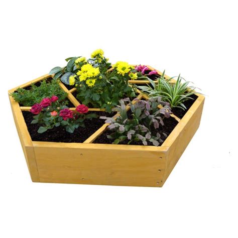 Square foot gardening raised planter with wooden chicken wire fence. Leisure Season Wheel Raised Garden Bed | Vegetable garden raised beds, Raised garden beds ...