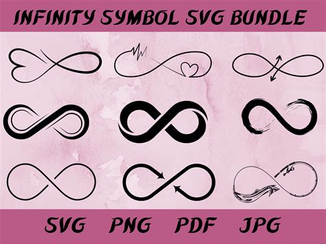Infinity Symbol Svg Bundle Infinity Heart Svg Infinity Bundle Svg