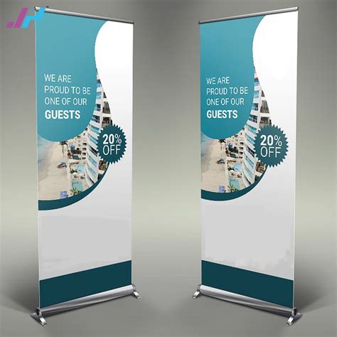 China Pull Up Scrolling Roll Up Banner Stand Base For Display Photos