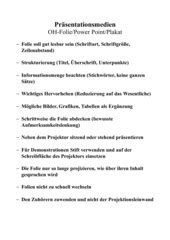 A handout is a special view of the presentation suitable to be printed and distributed to the audience. Geschichte: Arbeitsmaterialien Präsentationen - 4teachers.de