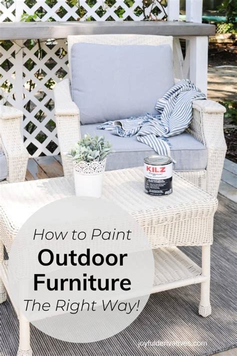 How To Paint Outdoor Furniture That Will Last Joyful Derivatives