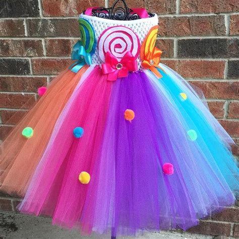 A piece of gold fabric was sewed into a long skirt with an elastic waist. Candy land tutu dress | Etsy | Candy costumes, Candyland, Tutu dress