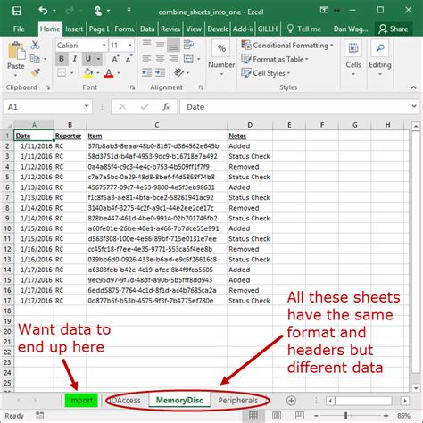 How To Combine Multiple Excel Files Into One Worksheet Using Macro