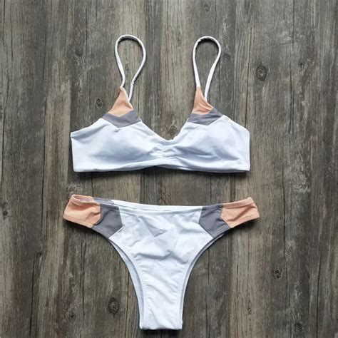 New Women Sexy Bandage Bikini Set Push Up Padded Bra Bathing Beach Wear