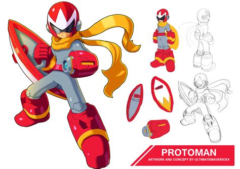 Megaman Protoman By Ultimatemaverickx On DeviantArt Mega Man Art Character Design Mega Man