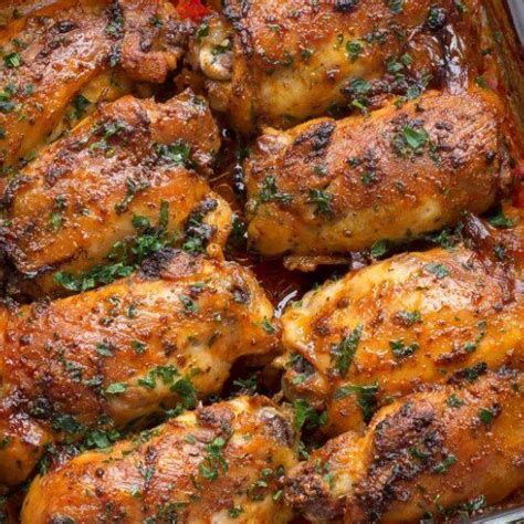 Chicken thighs always turn out extremely juicy, tender and moist cayenne pepper. Paprika Baked Chicken Thighs are Easy, Succulent, Skinless ...