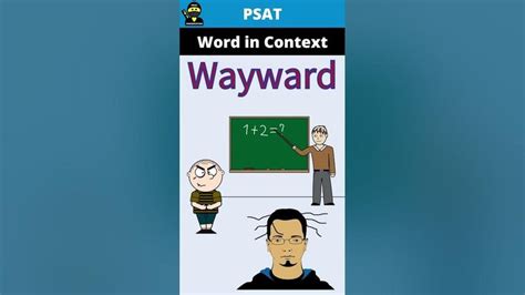 Wayward Psat Word In Context Youtube Context Vocabulary Building
