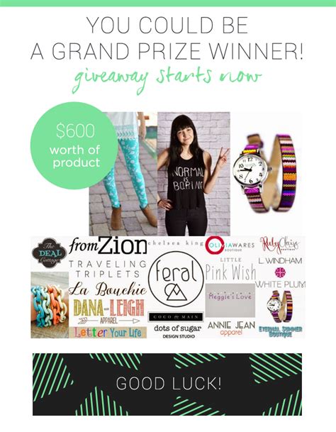 18 Winners And Over 600 In Prizes Giveaway With Showered In Sequins