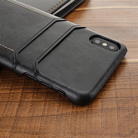 We offer a wide range of colors and styles! Leather Case For iPhone X XS Max XR Multi Card Holders ...