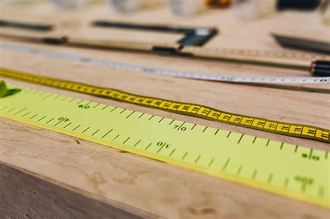 Royalty Free Photo Close Ups Of Rulers On A Wooden Table Pickpik