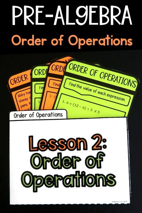 Get Your Fun On With These Pre Algebra Order Of Operations Activity