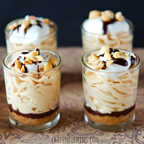 They're perfect for parties as a complement to finger foods or. No Bake Peanut Butter Cheesecake Shooters Recipe - Crafty ...