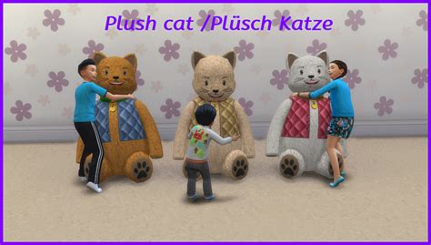 Плюшевый кот Plush Cat для The Sims 4 Моды для The Sims 4 Моды