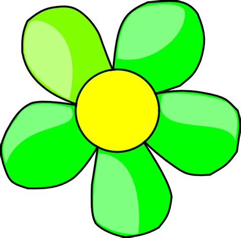 Green Flower Clip Art At Vector Clip Art Online Royalty