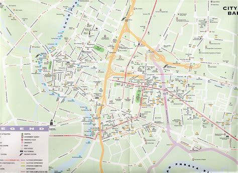 Complete Bangkok Thailand Street Map For Visitor About Bts Bangkok