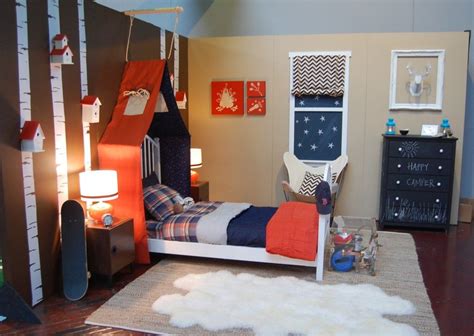 Amazing Cuteness Big Boy Bedrooms Camping Theme Room Big Kids Room