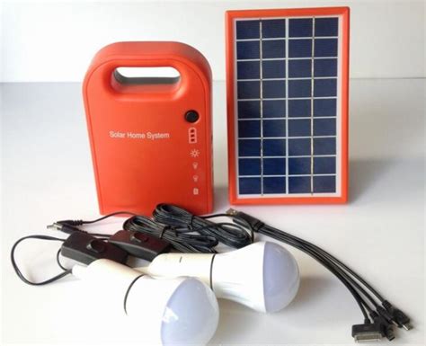 Mini Solar Home System Portable Solar Energy Kit Solar Generator With 2 Bulbs Battery Outdoor