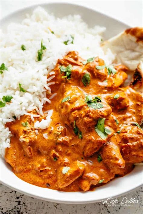 For this chicken tikka masala recipe, the yogurt helps tenderize the chicken; Chicken Tikka Masala - Cravings Happen