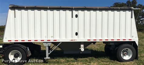 2014 Jet Single Hopper Bottom Grain Trailer In Grove Ok Item Df1282 Sold Purple Wave