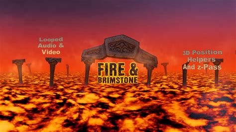 After Effects Template Fire Brimstone Loopable Panoramic Of Hell Youtube
