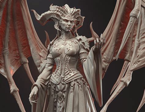 Lilith Diablo Stl Diablo Lilith 3d Model Print Files Diablo Etsy