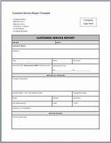 Customer Service Report Format Photos