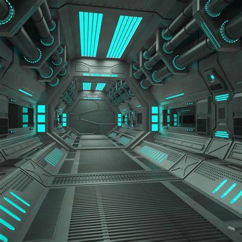 3d Sci Fi Tunnel Cgtrader