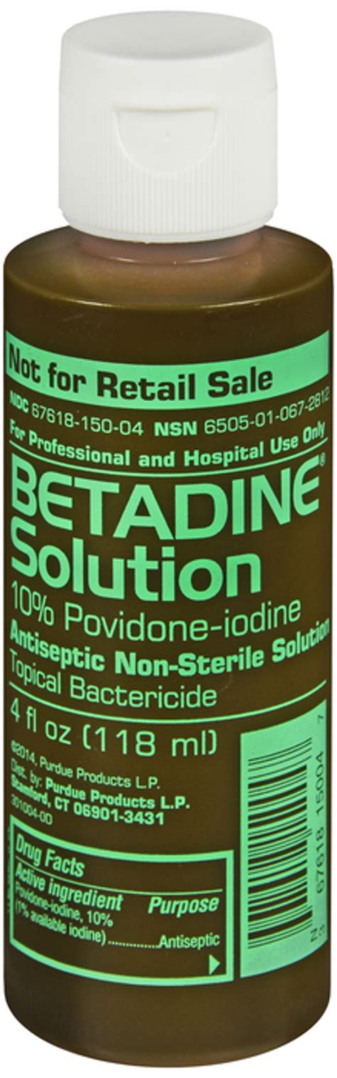 Betadine 10 Povidone Iodine Topical Solution 4 Oz
