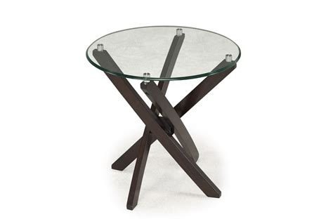 Brisbane End Table | Glass top end tables, Glass end tables, End tables
