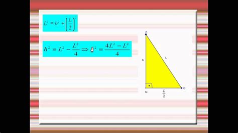 Demonstração Da Formula Da Area Do Triangulo Equilatero Youtube