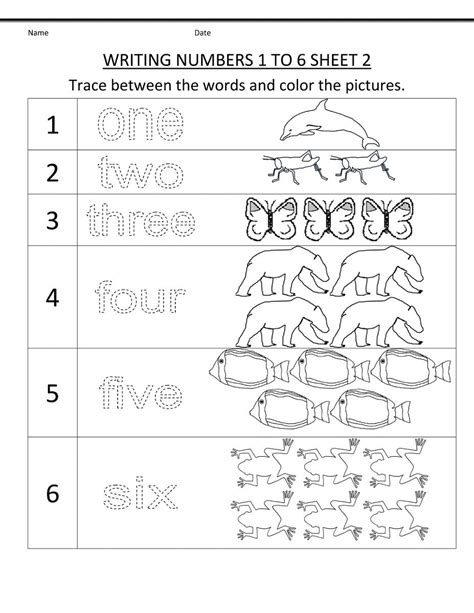 Number Words 1 10 Worksheets Pdf Worksheet Smart
