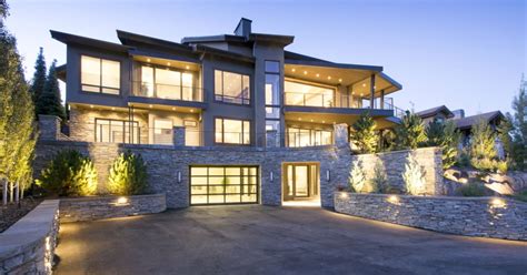 Rise Front Exterior View Of Beautiful Mountain Home With Integrated