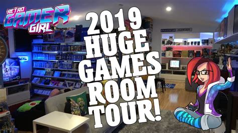 Huge 2019 Game Room Tour 2000 Games 100 Systems Retro Gamer Girl