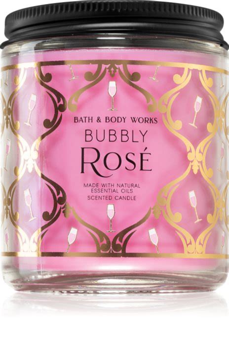 Bath And Body Works Bubbly Rosé Scented Candle I Notinoie