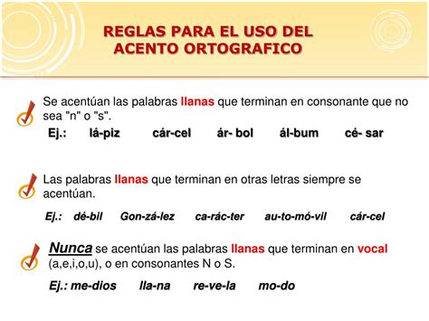 El Acento Ortografico Y El Acento Prosodico Palabras En Espanol Images