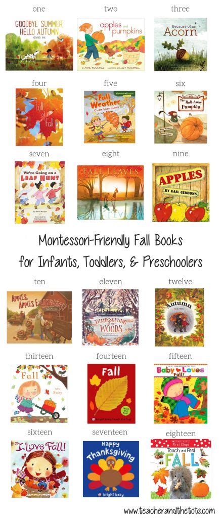 An Image Of Childrens Books With The Title Montesso Friendly Fall