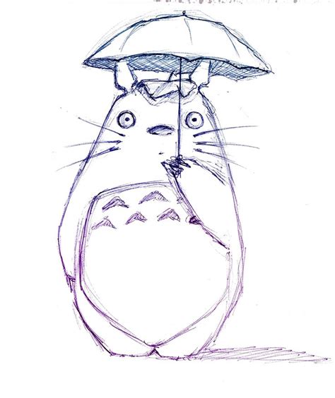 Totoro By Matsu0 On Deviantart Totoro My Neighbor Totoro Pen Art