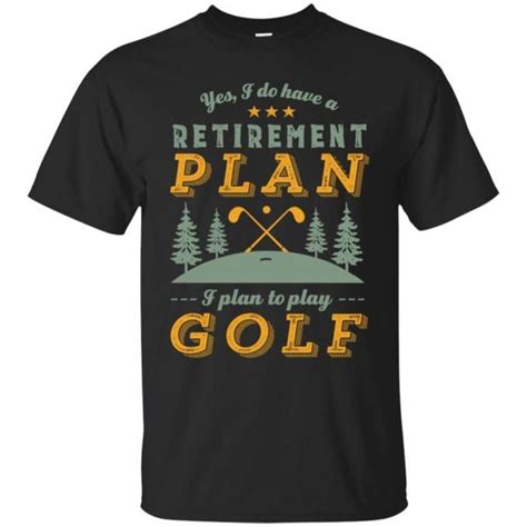 Funny Retired Golfer Retirement Plan Play Golf Unisex Short Sleeve